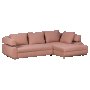 Ъглов разтегателен диван PANAMA - корал 55, снимка 1 - Дивани и мека мебел - 33722560