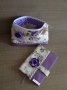 Сет в лилаво-Несесер,обложка за книга и калъф за очила, снимка 3