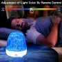 Нов Галактически проектор 360° LED лампа с 16 цвята и 30 режима за стая, снимка 4
