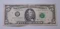 5 долара САЩ 1988 , стария вид ,,Малка глава" Банкнота от САЩ , снимка 2