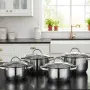 Комплект тенджери Cheffinger - 8 части инокс, снимка 1