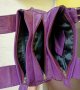 Кокетна лилава дамска чанта, снимка 4