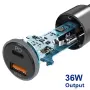 Зарядно за кола с два порта USB и USB – C – T21, снимка 3