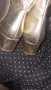 Max Mara Original Size 38/ ERAM Portugal 🇵🇹 Size 38/ Златни боти 100% Кожа, снимка 7