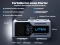 Мощен Jump Starter и Компресор за гуми UTRAI, снимка 3