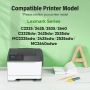 Тонер касети C2325 за Lexmark C2325dw, черна, циан, пурпурна, жълта, 4 броя, снимка 2