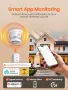 Heiman Zigbee 3.0 смарт оптичен (фотоелектричен) детектор за дим за Smart Home система, 1 бр., снимка 3