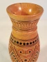 дървена ваза дърворезба ръчна изработка 26/3, снимка 2