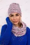 Дамски зимен комплект шапка и шал с полар Merry, 7цвята , снимка 10