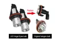 LED крушки Angel Eyes ангелски очи 12V-24V цвят син за BMW с Canbus без грешки, снимка 5