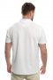 Нова бяла мъжка блуза (тениска) тип Lacoste, с яка, снимка 5