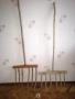 Стари дървени вили за прехвърляне на сено, слама, трева. , снимка 3