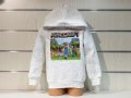 Нов детски суичър в цвят бял меланж с дигитален печат MINECRAFT, снимка 7