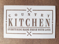 Шаблон стенсил Country kitchen S086 скрапбук декупаж, снимка 1 - Други - 44804576