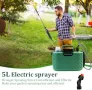 Нова Преносима градинска пръскачка 5L с три накрайника и презрамка USB, снимка 6