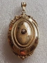 Стар златен 8 каратов викториански медальон с брилянт, снимка 3