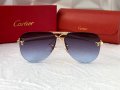 Cartier 2023 мъжки слънчеви очила авиатор унисекс дамски слънчеви очила, снимка 5