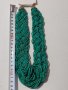 Плетен гердан от мини обработени перли, снимка 1 - Колиета, медальони, синджири - 39433167