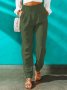 Дамски летен едноцветен панталон с ластик на талията, 9цвята - 023, снимка 12