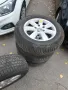 4 броя оригинални лети джанти със зимни гуми 17 цола; Volkswagen, снимка 2