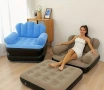 Надуваем фотьойл 5 в 1 SuperSofa в бежов цвят - Пет вида комфорт в едно удобно решение, снимка 8