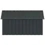 vidaXL Кучешка къща антрацит 116,5x153x81,5 см поцинкована стомана, снимка 6