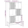 vidaXL Висок шкаф, 70x35x125 см, инженерно дърво, снимка 7