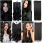 Черни треси екстеншън Дължина 60см Цена 21€, снимка 5