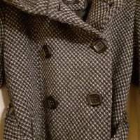 Топло кокетно палто с качулка, снимка 2 - Палта, манта - 31548545