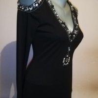 Черна дълга официална рокля Sarah Connor р-р S/М , снимка 11 - Рокли - 37026127
