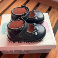 Испански, тъмно сини обувки от естествена кожа, номер 19, снимка 2 - Бебешки обувки - 44782942