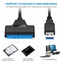 ✅ Кабел /  🔝 USB 3.0 / Sata / SSD / HDD, снимка 1 - Кабели и адаптери - 31358477
