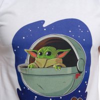Нова мъжка тениска с дигитален печат Бейби Йода, Междузвездни войни (Star Wars), снимка 2 - Тениски - 28344819