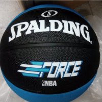 баскетболна топка Spalding NBA Force нова размер 7 каучук подходяща за вътре и вън 