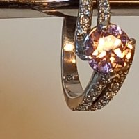 Сребърен пръстен с камъни , снимка 4 - Пръстени - 39262655