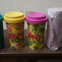 Нови бамбукови чаши - термоси за кафе., снимка 1 - Термоси - 37348372