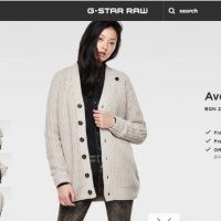 G-star Raw Ave Cardigan Knit WMN L/S Дамска Дълга Бойфренд Жилетка Размер S, снимка 4 - Жилетки - 29169400