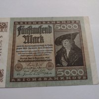 Райх банкнота - Германия - 5000 марки / 1922 година - 17968, снимка 1 - Нумизматика и бонистика - 31019791