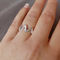 Уникален сребърен пръстен , снимка 1 - Пръстени - 31489736