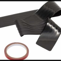 Защитна гумена лента Протектор за задна броня и багажник Черна 90 см х 7 см, снимка 2 - Аксесоари и консумативи - 44165898