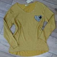 нежна блузка с ламе, снимка 7 - Блузи с дълъг ръкав и пуловери - 30628118