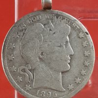 Монета 1895 Barber Half Dollar, снимка 2 - Нумизматика и бонистика - 36877329