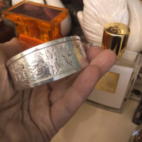 Гривна масивно сребро ръчна изработка Мексико, снимка 1 - Гривни - 44781515