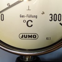 термометър капилярен JUMO 8222-23-16 contact dail thermometer ф160mm, 0/+300°C, снимка 3 - Резервни части за машини - 35228773