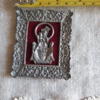 Стара метална иконка, снимка 5 - Антикварни и старинни предмети - 37500176