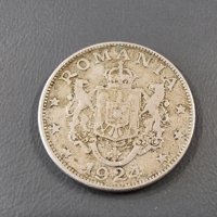 Монета. Румъния. 2 леи. 1924 година. Рядка монета. Непочиствана., снимка 2 - Нумизматика и бонистика - 37799323