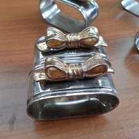 салфетници рингове пръстени за салфетки посребриени и позлатени , снимка 1 - Антикварни и старинни предмети - 39989780