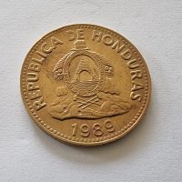 Монета 2. Латинска Америка. Хондурас .10 сентавос. 1989 година., снимка 4 - Нумизматика и бонистика - 37198010