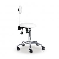 Козметичен/фризьорски стол - табуретка с облегалка Gala 55/75 см, снимка 3 - Педикюр и маникюр - 29687282