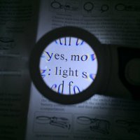 Увеличителна ръчна лупа LED осветление увеличения 2.5Х 5Х 16Х за четене, снимка 9 - Други инструменти - 29159638